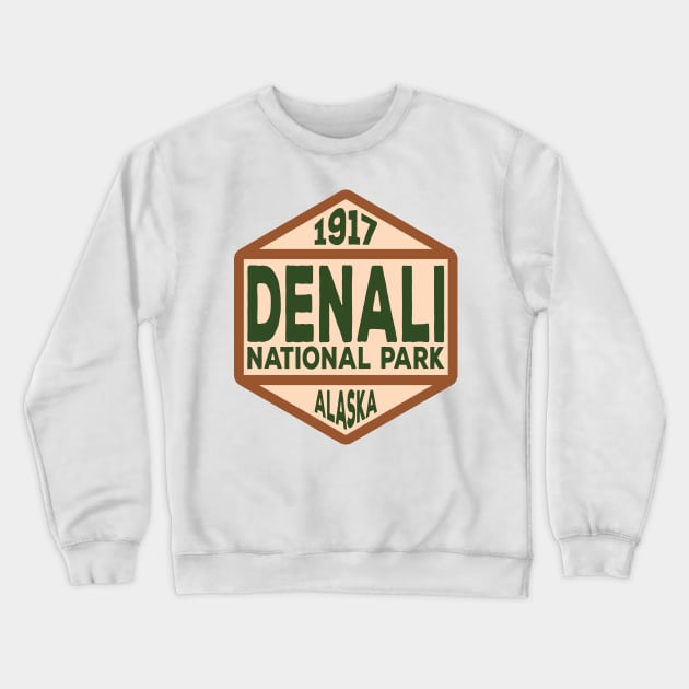 Denali National Park badge Crewneck Sweatshirt by nylebuss